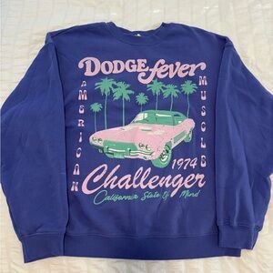 Woman’s Blue Crewneck Sweater